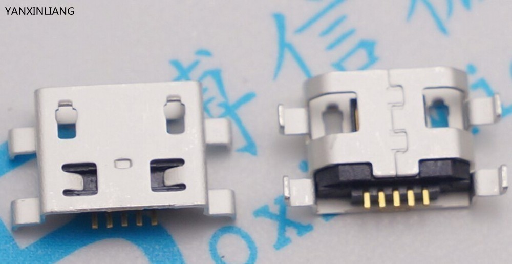 100pcs ũ USB 5pin 0.8    curling ÷  ޴ ȭ    Ŀ ̴ USB /100pcs Micro USB 5pin 0.8 no side Flat mouth without curling side Fe